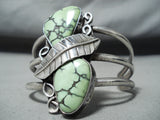 Important Vintage Native American Navajo Orvil Jack Turquoise Sterling Silver Bracelet-Nativo Arts