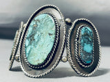 Incomparable Vintage Native American Navajo Blue Diamond Turquoise Sterling Silver Bracelet-Nativo Arts