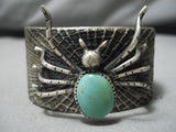 Native American Magnificent Vintage Navajo Turquoise Cluster Sterling Silver Bracelet-Nativo Arts