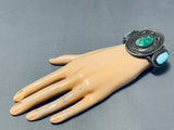 Museum Quality Vintage Native American Navajo Turquoise Sterling Silver Bracelet-Nativo Arts
