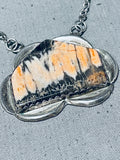 Very Rare Petrified Wood Vintage Native American Navajo Sterling Silver Necklace-Nativo Arts