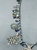 One Of The Most Unique Vintage Native American Navajo Sterling Silver Squash Blossom Necklace-Nativo Arts