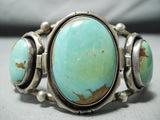Incredible Vintage Native American Navajo Royston Turquoise Sterling Silver Bracelet-Nativo Arts