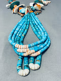 Native American One Of The Most Incredible Vintage Santo Domingo Turquoise Jacla Necklace-Nativo Arts