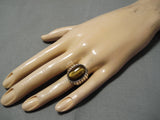 Amazing Native American Sterling Silver Tiger's Eye Ring-Nativo Arts