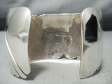 Vivid Rare Carico Lake Turquoise Vintage Native American Navajo Sterling Silver Bracelet-Nativo Arts