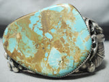Huge Heavy Museum Vintage Native American Navajo Royston Turquoise Sterling Silver Bracelet-Nativo Arts