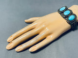 Incomparable Vintage Native American Navajo Sleeping Beauty Turquoise Sterling Silver Bracelet-Nativo Arts