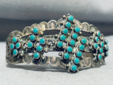 Newsworthy Vintage Native American Navajo Turquoise Sterling Silver Bracelet-Nativo Arts