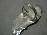 Important Native American Zuni Eldred Martinez Turquoise Sterling Silver Ring-Nativo Arts