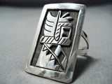 Outstanding Vintage Hopi Sterling Silver Kachina Ring Native American-Nativo Arts