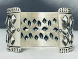 One Of The Most Detailed Native American Navajo Hand Repoussed Sterling Silver Bracelet-Nativo Arts