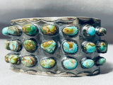 Important Vintage Native American Navajo Damale Turquoise Sterling Silver Bracelet-Nativo Arts
