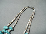 Marvelous Vintage Santo Domingo Royston Turquoise Necklace Native American Old-Nativo Arts