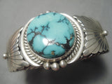 Important Last Chance Turquoise Mine Vintage Native American Navajo Sterling Silver Bracelet-Nativo Arts