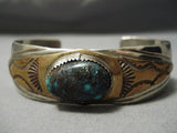 Very Rare Lavender Pit Bisbee Turquoise Vintage Native American Navajo Sterling Silver Bracelet-Nativo Arts