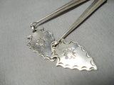 So Detailed! Native American Navajo Horny Toad Sterling Silver Turquoise Bolo Tie-Nativo Arts