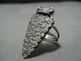 Incredible Vintage Native American Navajo John Begay Sterling Silver Arrowhead Ring-Nativo Arts