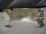 Important Vintage Native American Navajo Ben Begaye Sterling Silver Feather Master Bracelet-Nativo Arts