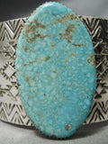 Vivid Spiderweb Turquoise Navajo Sterling Silver Native American Bracelet-Nativo Arts