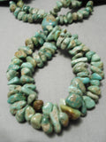Native American Best Biggest Vintage Santo Domingo Royston Turquoise Sterling Silver Necklace-Nativo Arts