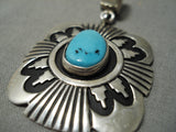 Authentic Vintage Native American Navajo Thomas Singer Sterling Silver Pendant-Nativo Arts