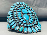 One Of The Best Ever Vintage Native American Navajo Turquoise Sterling Silver Bracelet-Nativo Arts