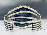 Rich Jim Native American Navajo Signed Gigantic Royston Turquoise Sterling Silver Bracelet-Nativo Arts