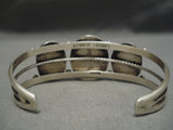 Museum Vintage Native American Navajo Landoll Benally Turquoise Sterling Silver Bracelet Old-Nativo Arts