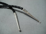 Fantastic Navajo Sterling Silver Horney Toad Bolo Native American-Nativo Arts