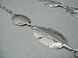 Detailed!! Navajo Sterling Silver Necklace Native American-Nativo Arts