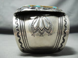 Biggest 300 Gram Vintage Native American Navajo #8 Turquoise Sterling Silver Bracelet-Nativo Arts