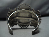 Museum Quality Vintage Native American Zuni Turquoise Sterling Silver Bracelet Old Cuff-Nativo Arts