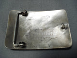 Newsworthy Vintage Zuni Usa Flag Sterling Silver Buckle Native American Old-Nativo Arts
