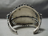 Exceptional Navajo Turquoise Sterling Silver Bracelet Native American-Nativo Arts