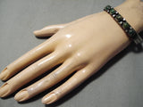 Wonderful Vintage Native American Navajo Cerrillos Turquoise Sterling Silver Bracelet-Nativo Arts