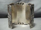 Best Vintage Native American Navajo Long Turquoisesterling Silver Bracelet Old-Nativo Arts