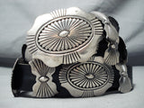 Phil Begay Vintage Navajo Sterling Silver Concho Belt Native American Old-Nativo Arts