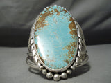 Tremendous San Felipe #8 Turquoise Sterling Silver Bracelet-Nativo Arts