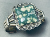 Best Vintage Native American Navajo Ocean Japser Sterling Silver Bracelet-Nativo Arts