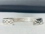 Very Rare Squared Coral Native American Navajo Sterling Silver Bracelet Cuff-Nativo Arts