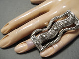One Of The Most Unique Native American Navajo Sterling Silver Huge Ring!-Nativo Arts