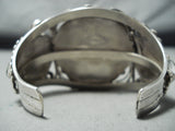 Native American Huge Flower Important Franciso Gomez Turquoise Sterling Silver Bracelet-Nativo Arts