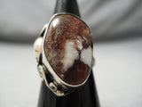 Striking Vintage Navajo Wildhorse Sterling Silver Ring Native American-Nativo Arts