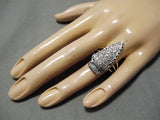 Incredible Vintage Native American Navajo John Begay Sterling Silver Arrowhead Ring-Nativo Arts