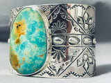 Major Intricacy Native American Turquoise Sterling Silver Bracelet-Nativo Arts