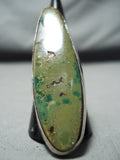 Outstanding Vintage Native American Navajo Royston Turquoise Sterling Silver Ring Old-Nativo Arts