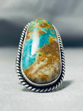 Fabulous Vintage Native American Zuni Royston Turquoise Sterling Silver Ring-Nativo Arts