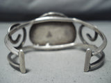 Rare Dense Fool's Gold Vintage Native American Navajo Turquoise Sterling Silver Bracelet-Nativo Arts