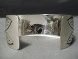Badger Paw Vintage Native American Navajo Sterling Silver Hand Forged Bracelet-Nativo Arts
